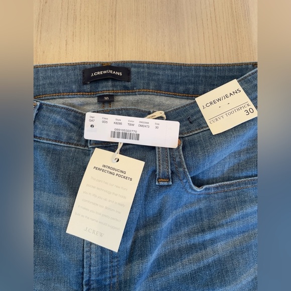 J.Crew NWT curvy toothpick denim - Picture 4 of 7